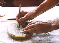 Размечаем поверхность.